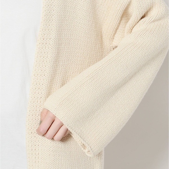 SOLD ON FB! LAUREN MANOOGIAN long open cardigan off white - Picture 8 of 17